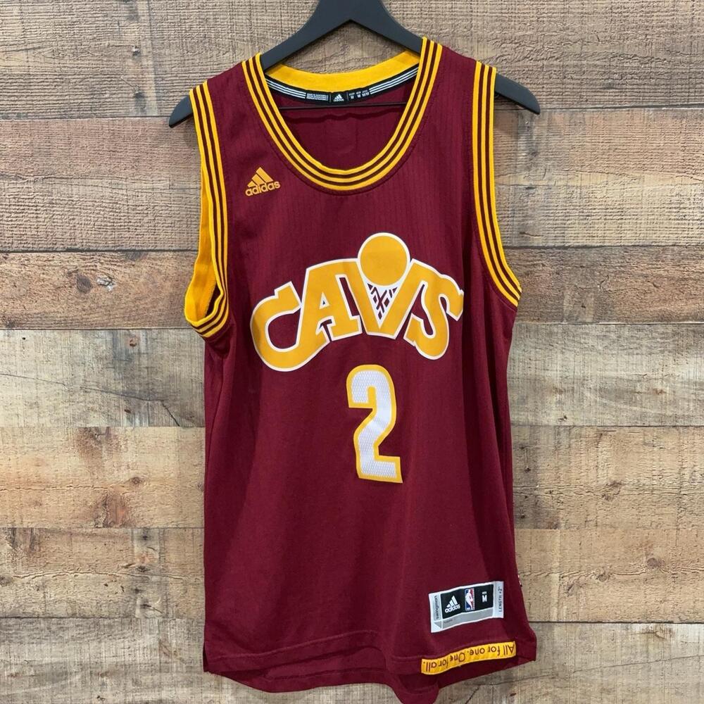 Cleveland Cavaliers Jersey Mens Medium Red NBA Basketball Kyrie Irving 2 Adidas
